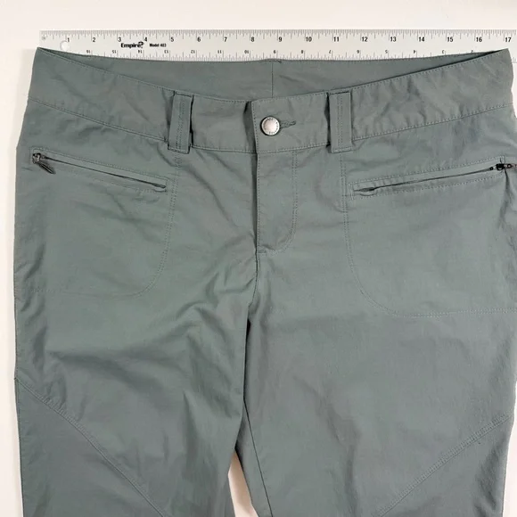 Columbia Omni-Shield Women’s Hiking Pants Size 14 Gray Green Outdoor Trail - Picture 10 of 12